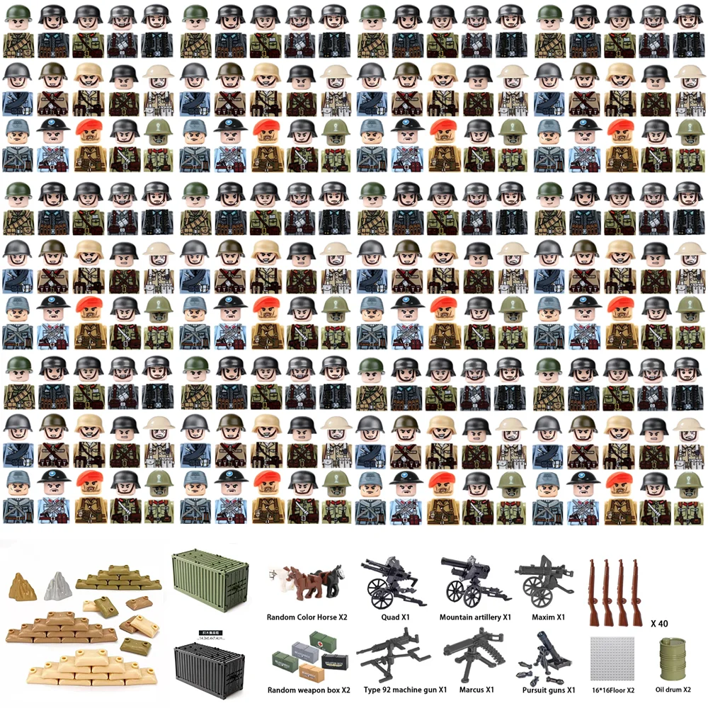Kids Toys Lego - ABD İngiltere II. Dünya Savaşı Askeri