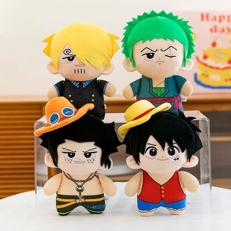 Kids Toys Xmas - Anime 23cm Peluş oyuncaklar Luffy Zoro
