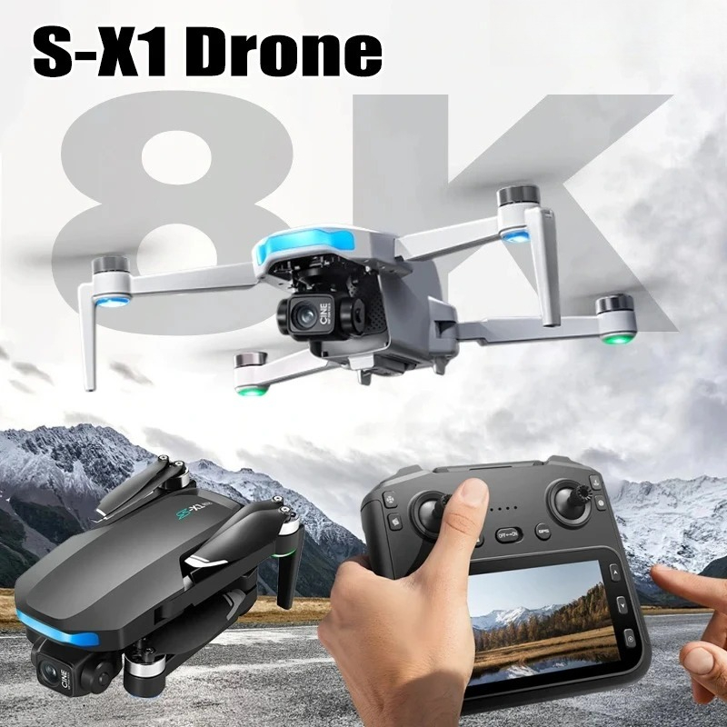 Toys For Kids Video - Orijinal S-X1 Drone 8K HD Profesyonel