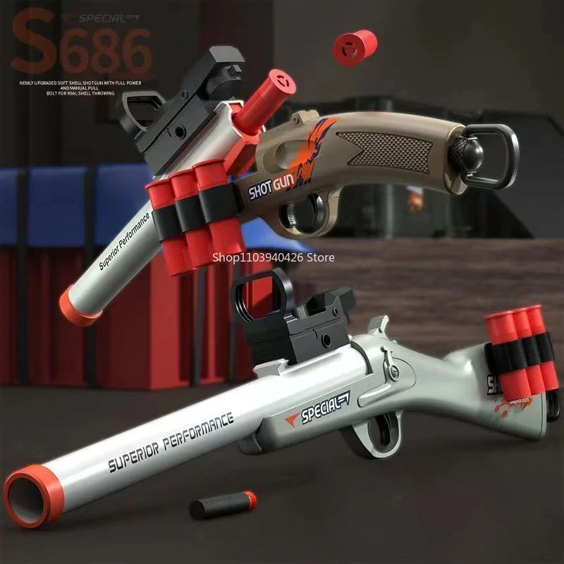 Foam Dart Gun - S686 Mermi Atan Oyuncak Tüfek Yumuşak