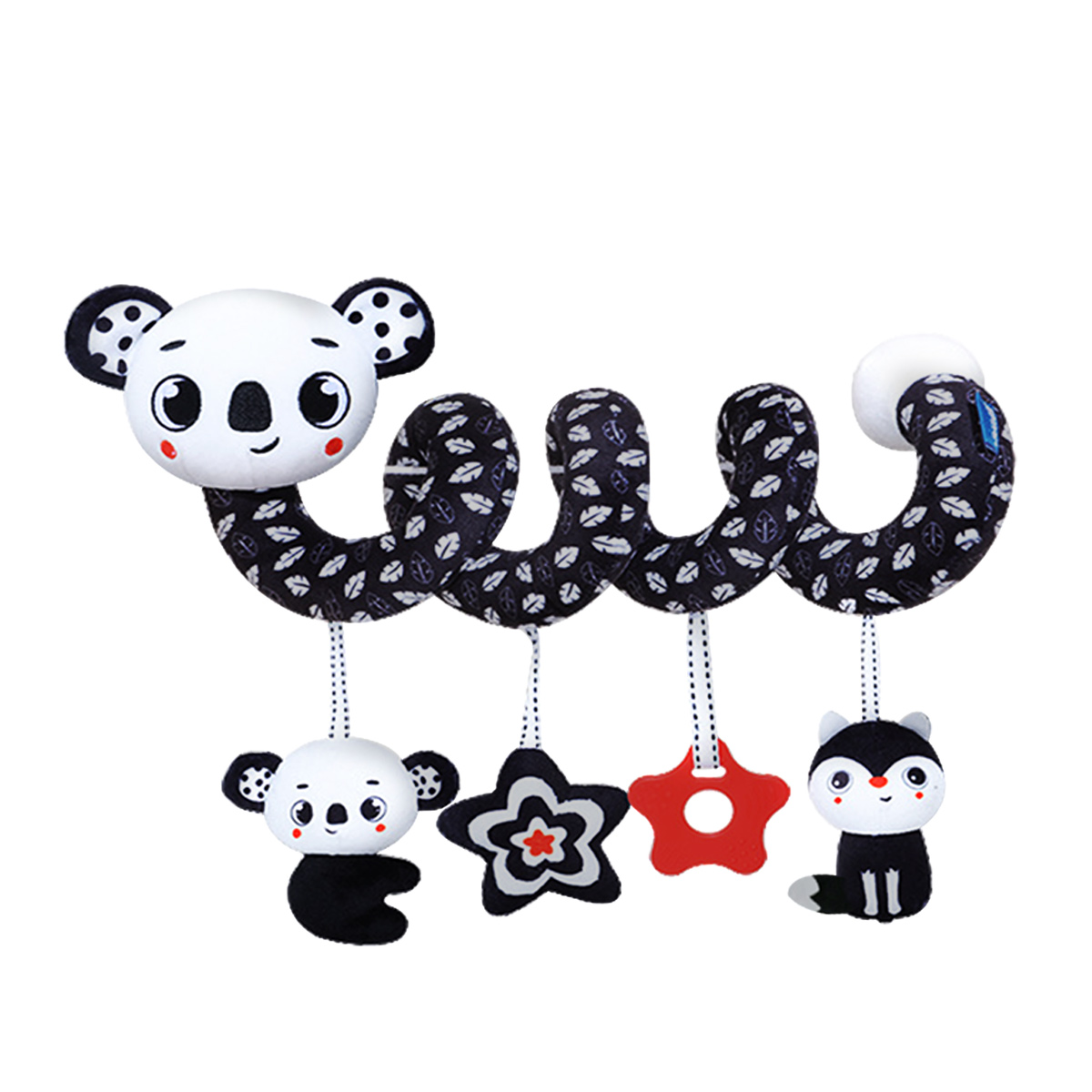 Kids Toys New Born - Spiral Peluş Oyuncaklar, Siyah Beyaz Bebek