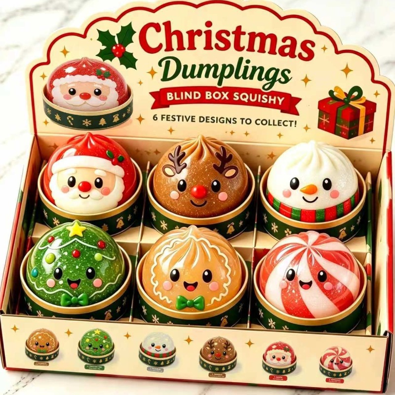 Kids Toys Xmas - Noel Mantı Şeklinde Yumuşak Sıkma Oyuncak