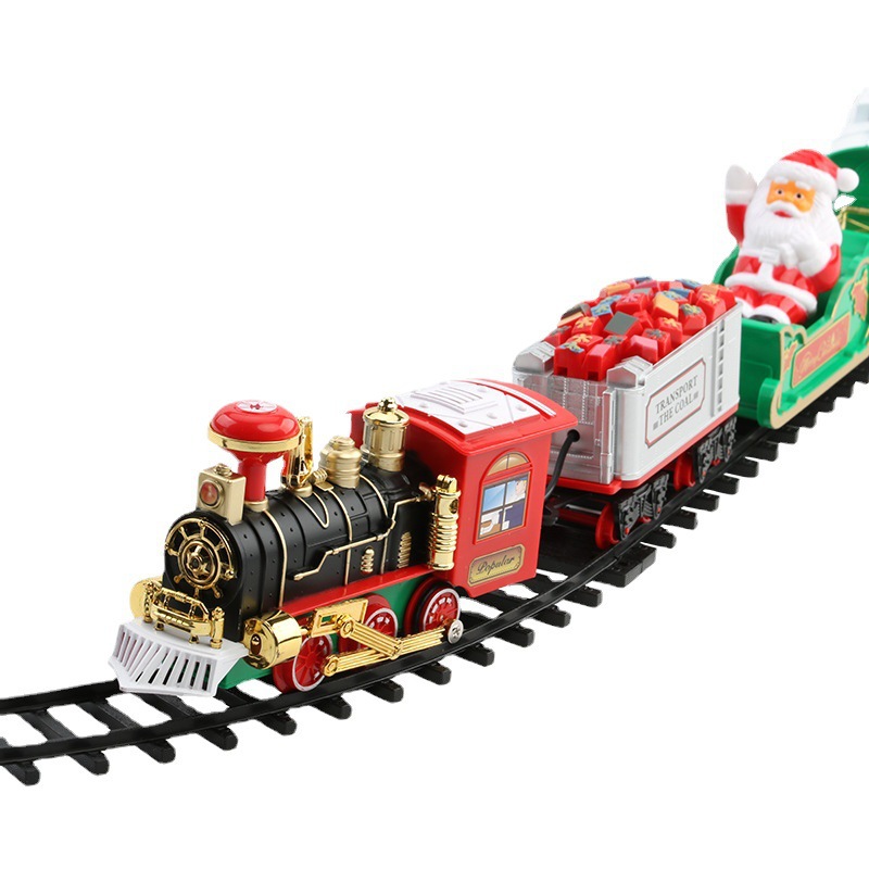 Kids Toys Xmas - Elektrikli Noel Tren Seti, Müzikli, Işıklı,