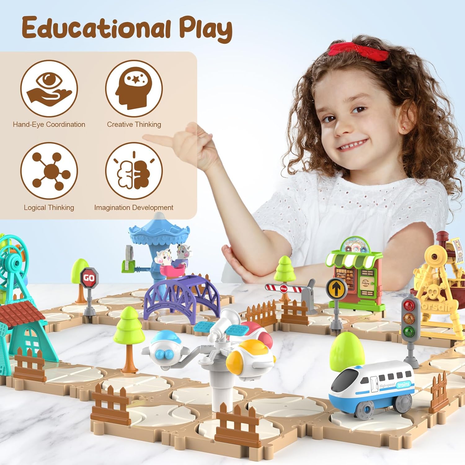 DIY Bulmaca Parça Araba Seti M - Toy Train Track Set incelemesi ve fiyatı