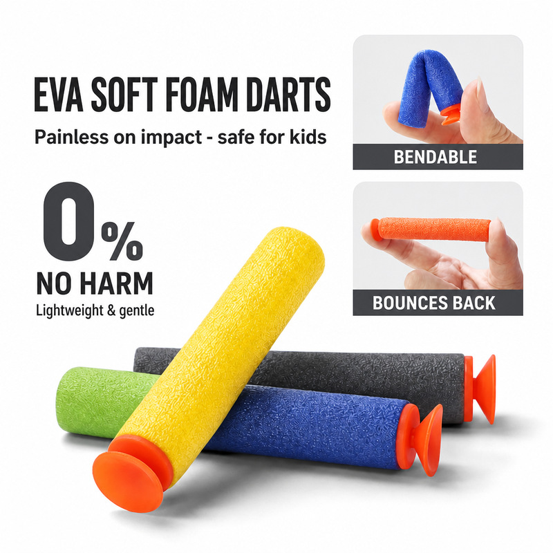100 Adet EVA Köpük Dart Yedek  - Foam Dart Gun incelemesi ve fiyatı