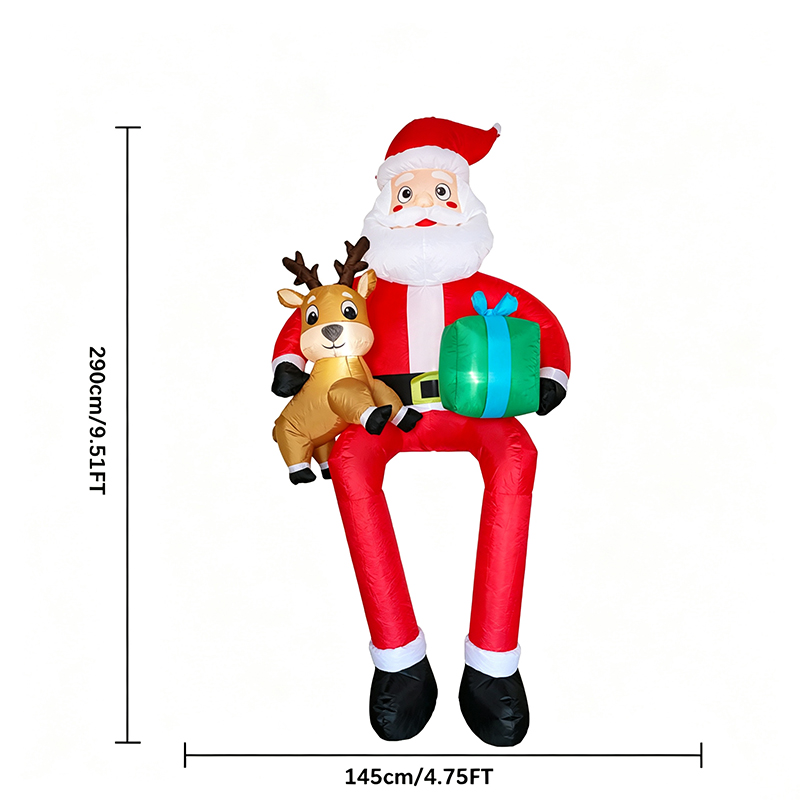 9.5ft Oturan Noel Baba Noel Ta - Kids Toys Xmas incelemesi ve fiyatı