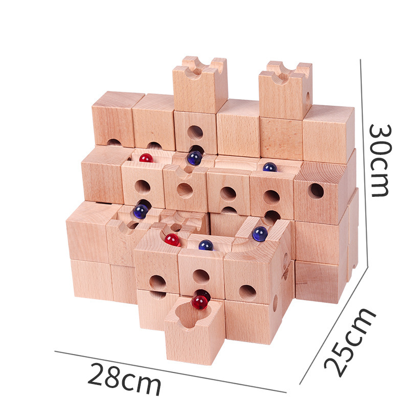 Masif Ahşap Bilye Pisti Yapım  - Marble Run Set incelemesi ve fiyatı