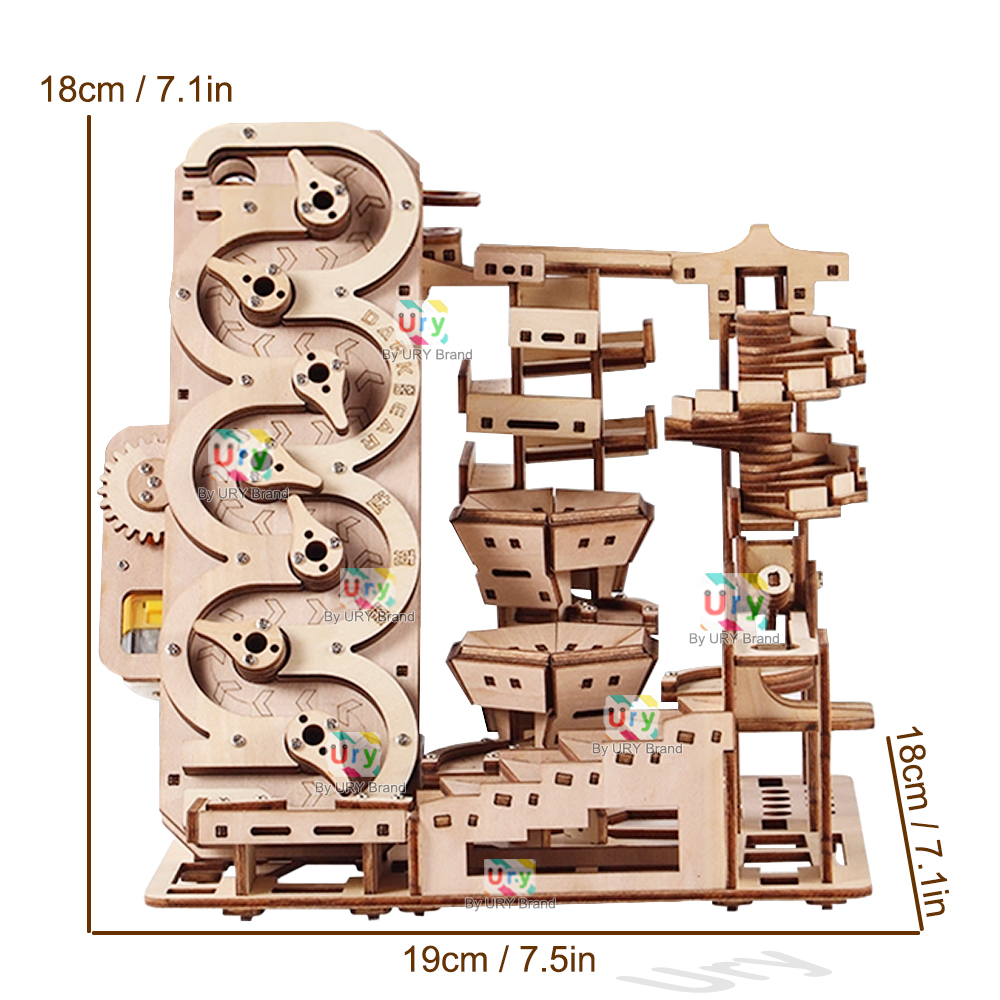 Ury 3D Ahşap Bulmaca Elektrikl - Marble Run Set incelemesi ve fiyatı