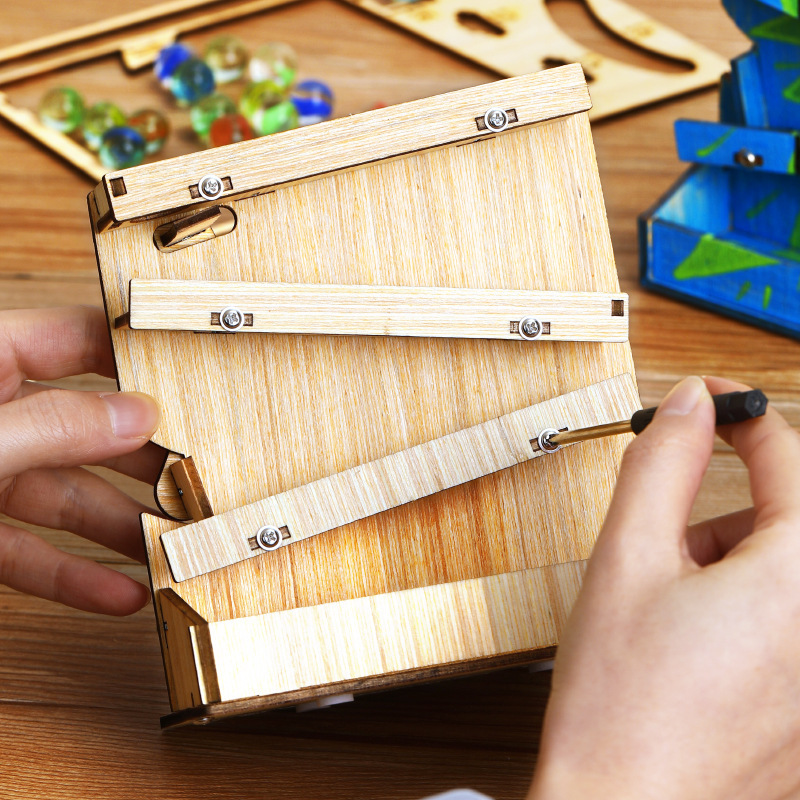 Ahşap Bilye Pisti DIY Seti, ST - Marble Run Set incelemesi ve fiyatı