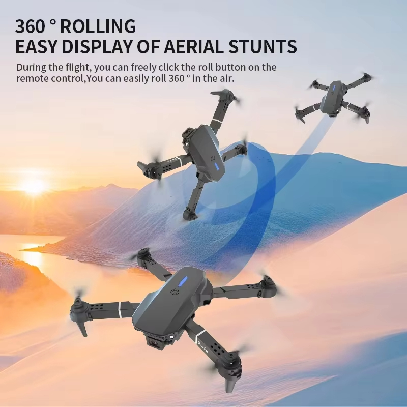 2026 Yeni E88 Drone 8K HD Kame - Toys For Kids Video incelemesi ve fiyatı