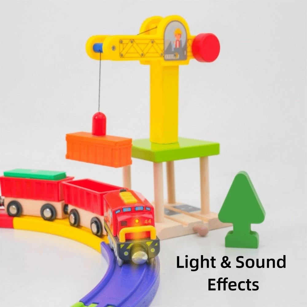 Işık ve Ses Efektli Ahşap Tren - Toy Train Track Set incelemesi ve fiyatı