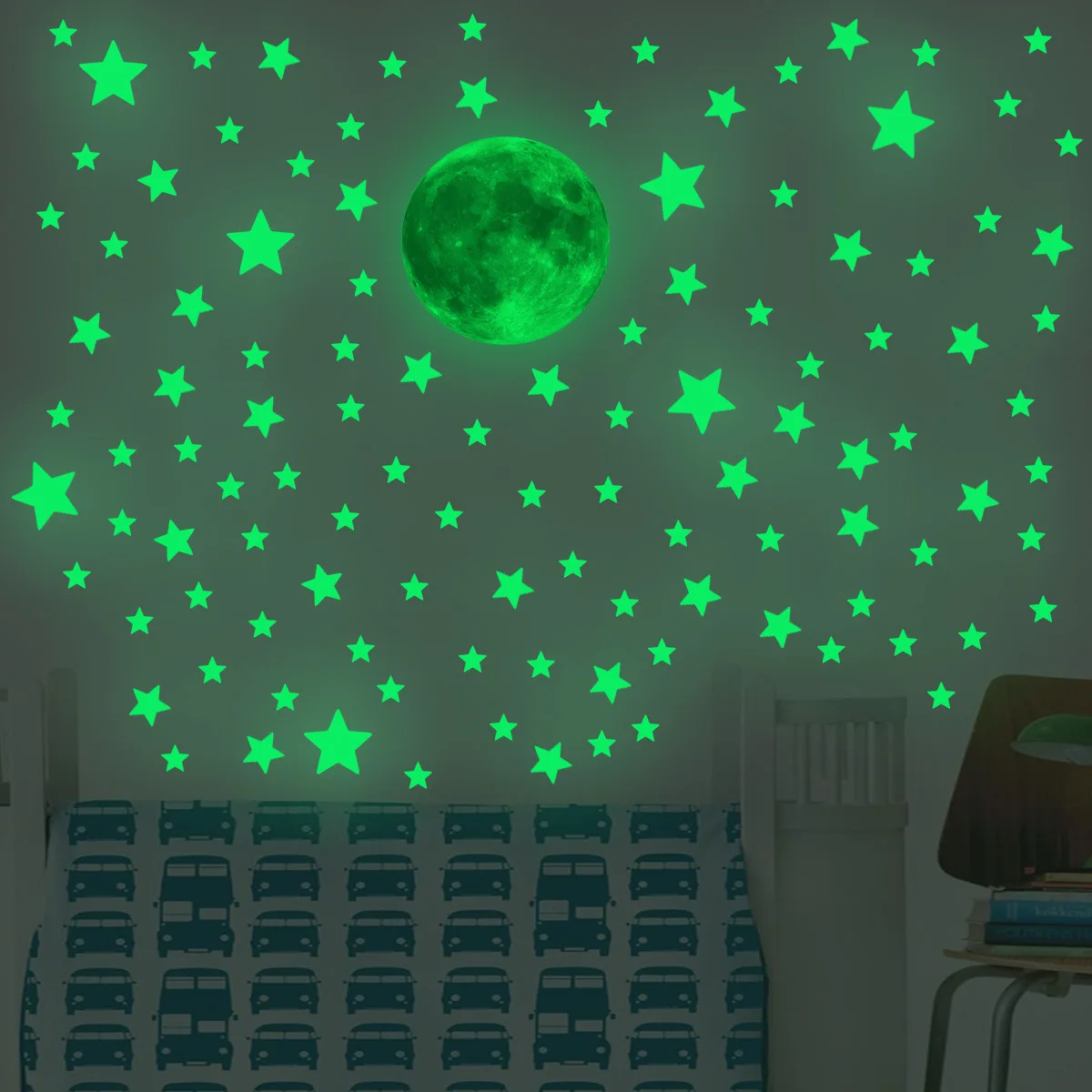 Çocuk Odası Yatak Odası Dekora - Glow In Dark Stars incelemesi ve fiyatı